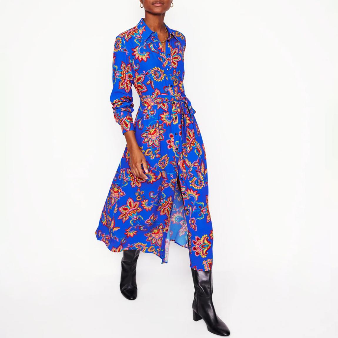 Cobalt Kate Printed Midi Shirt Dress main product photo