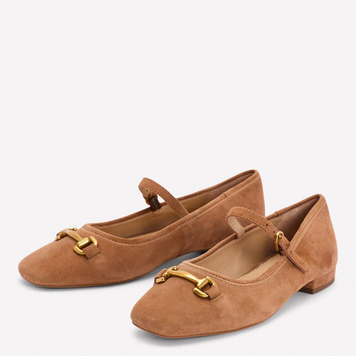 Camel Iris Snaffle Mary Jane Flats main product photo