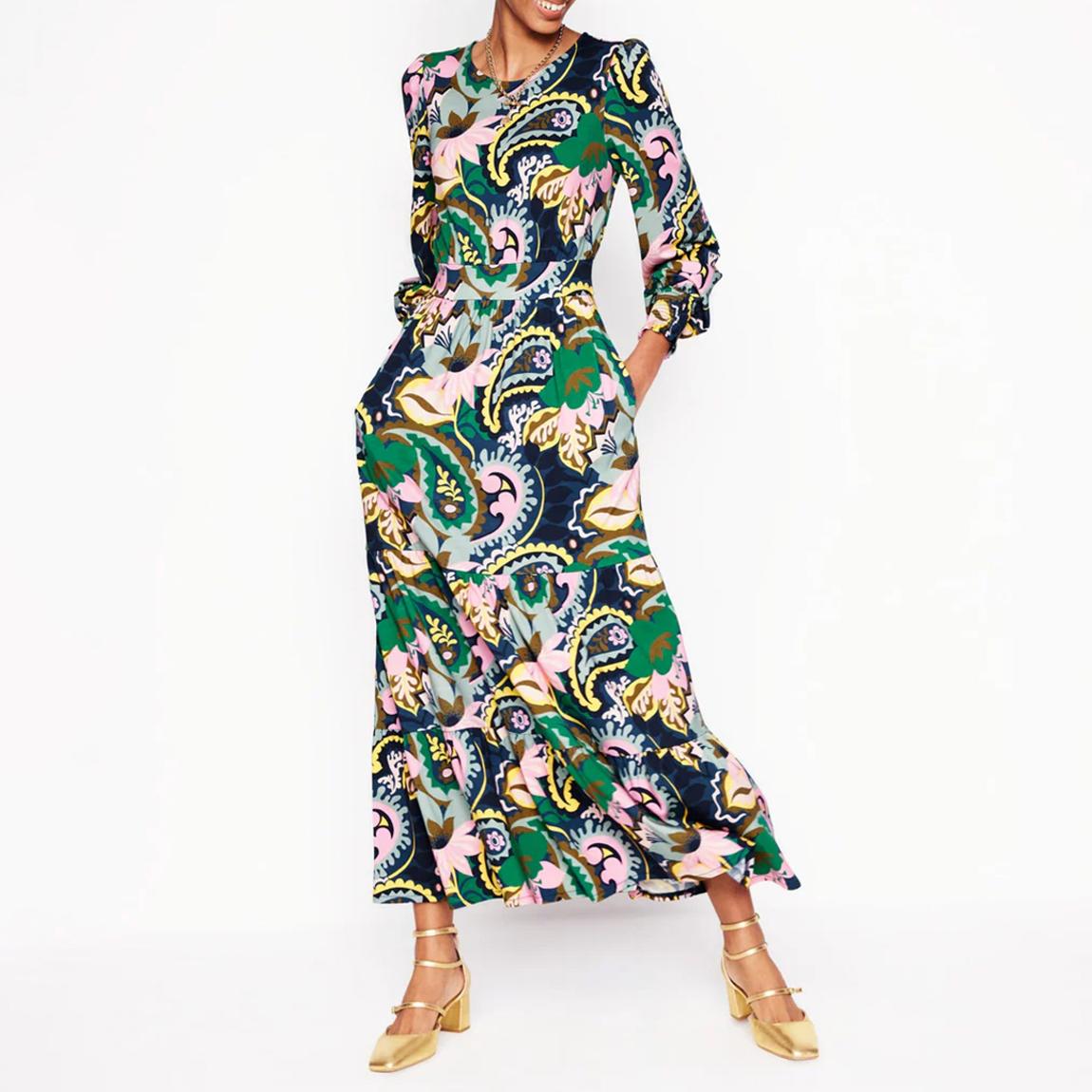Multi Tabitha Print Tiered Dress main product photo