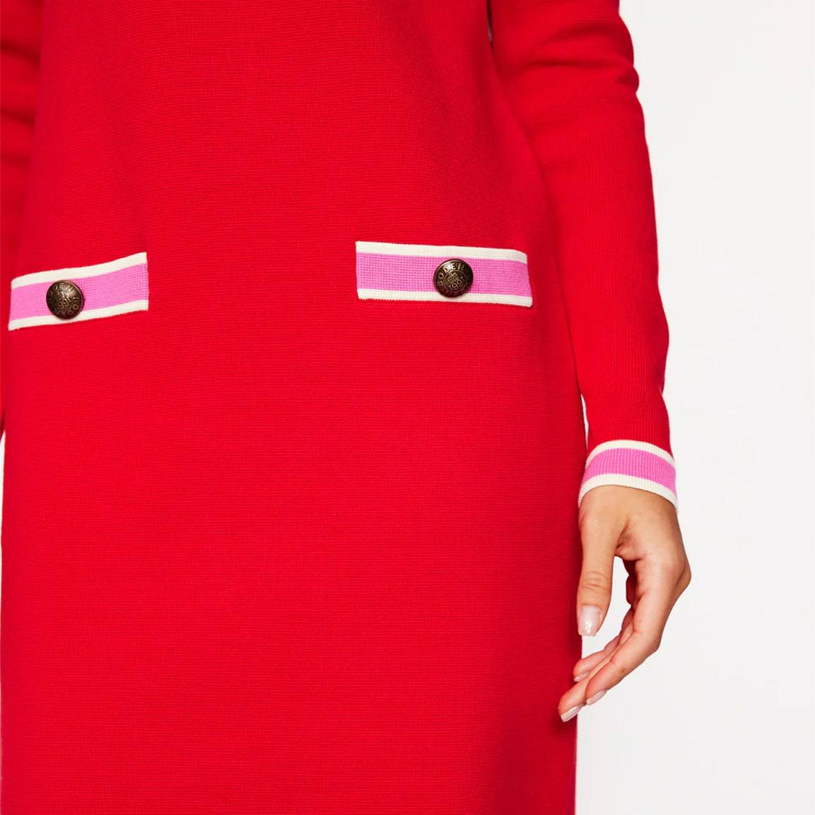 Boden Bright Red Holly Knit Shift Dress - BrandAlley Boden Bright Red Holly Knit Shift Dress - BrandAlley