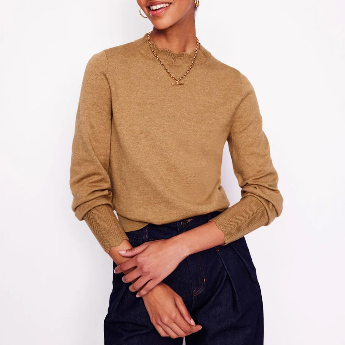 Camel Imi Scalloped Jumper main product photo