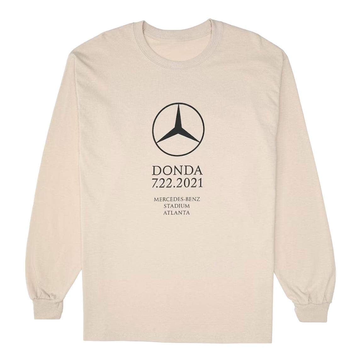 Unisex Cream Kanye West DONDA Mercedez Benz T-Shirt main product photo
