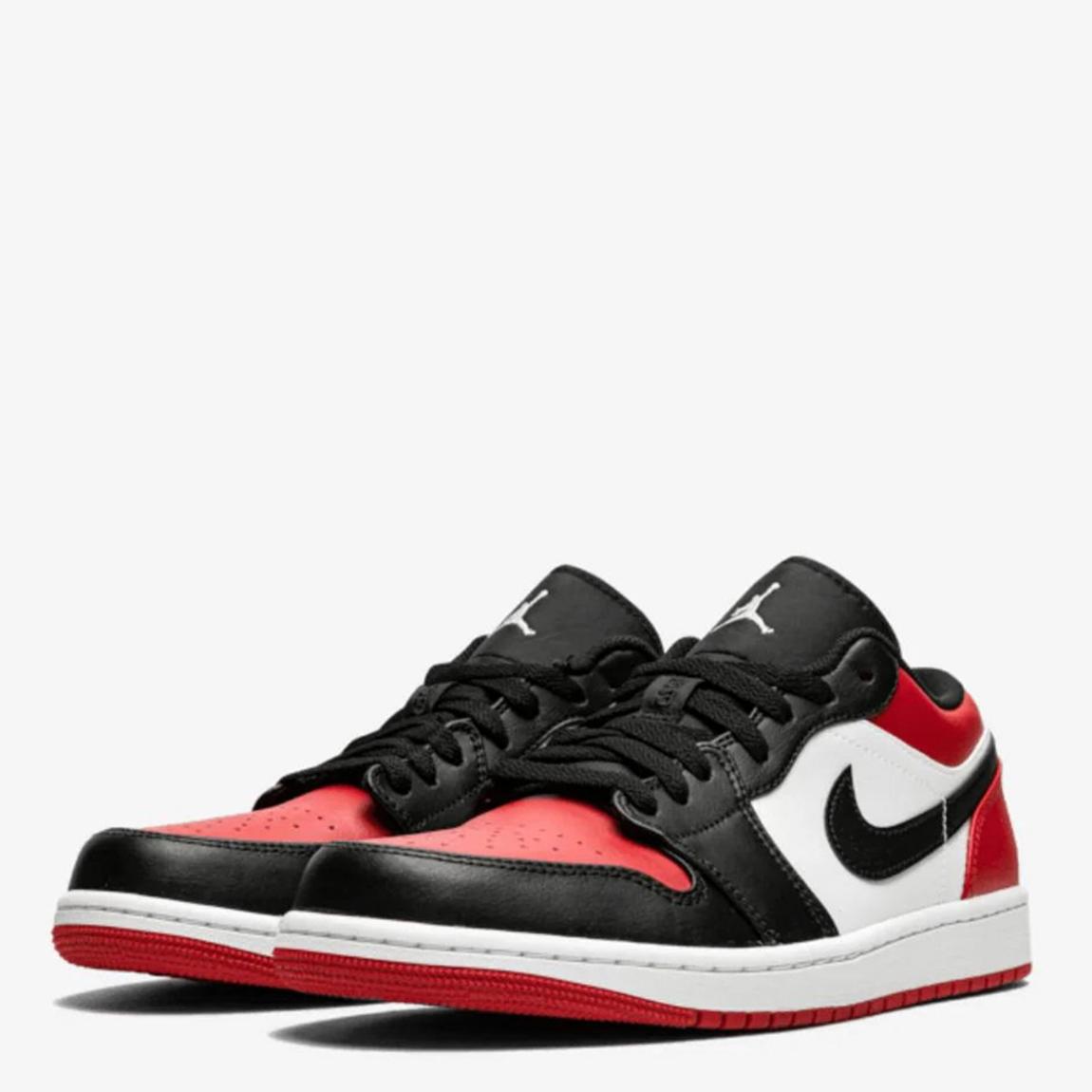 Unisex Bred Toe Air Jordan 1 Low Trainers main product photo