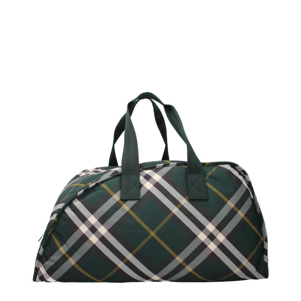Fabric Luggage and Travel Bag with Zip Closure - Green main product photo