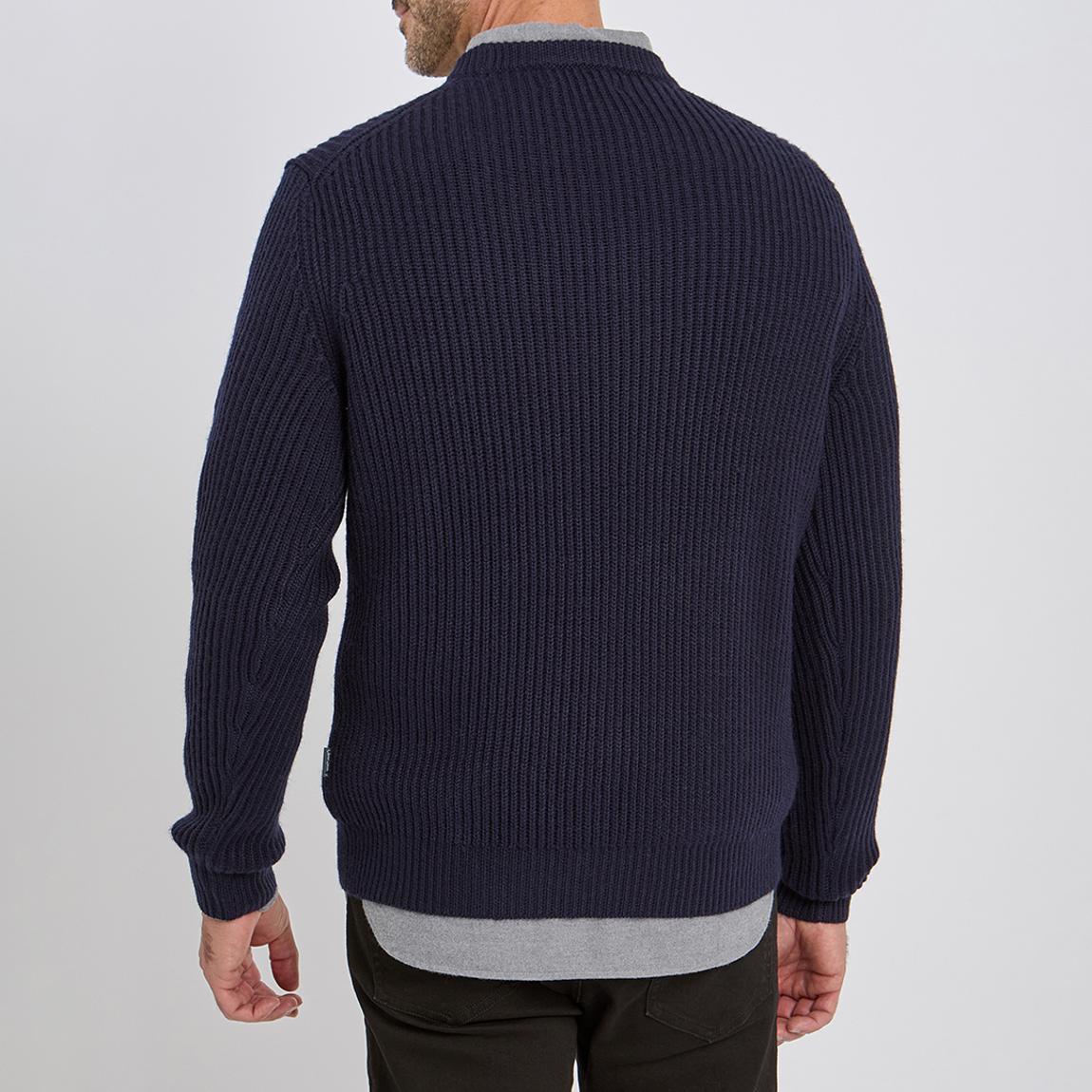 Navy Wool Blend Hunningham Jumper main product photo