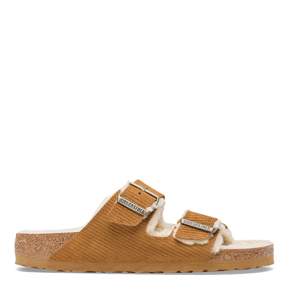Birkenstock Women's Brown Arizona Big Buckle Teddy Sandals