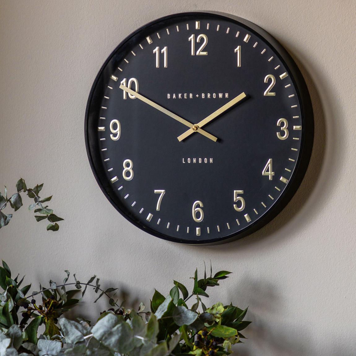 Cambridge Wall Clock Black 40cm main product photo