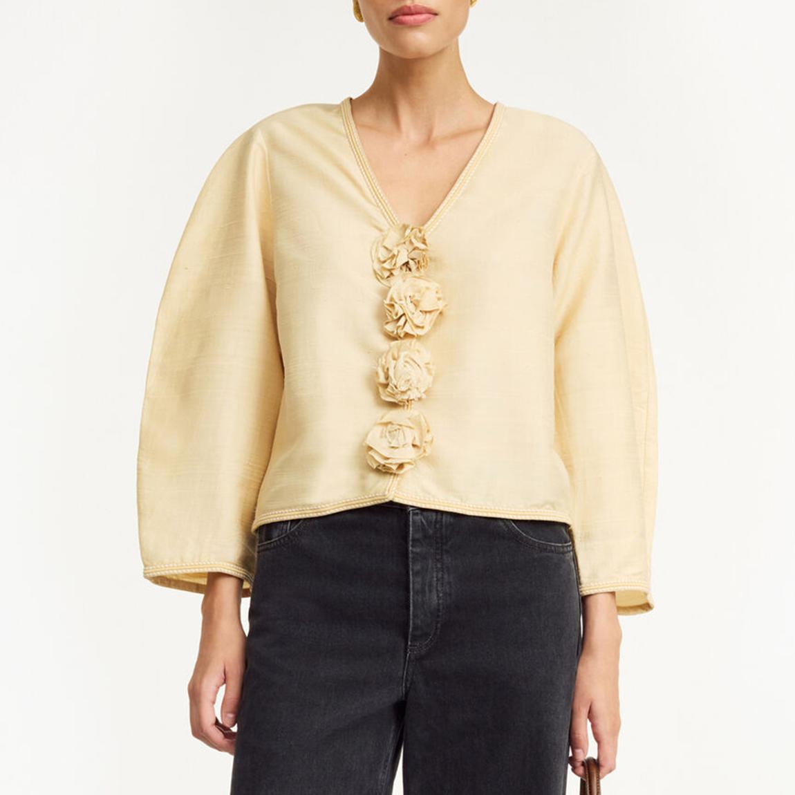 Yellow Silk Mineas Blouse main product photo