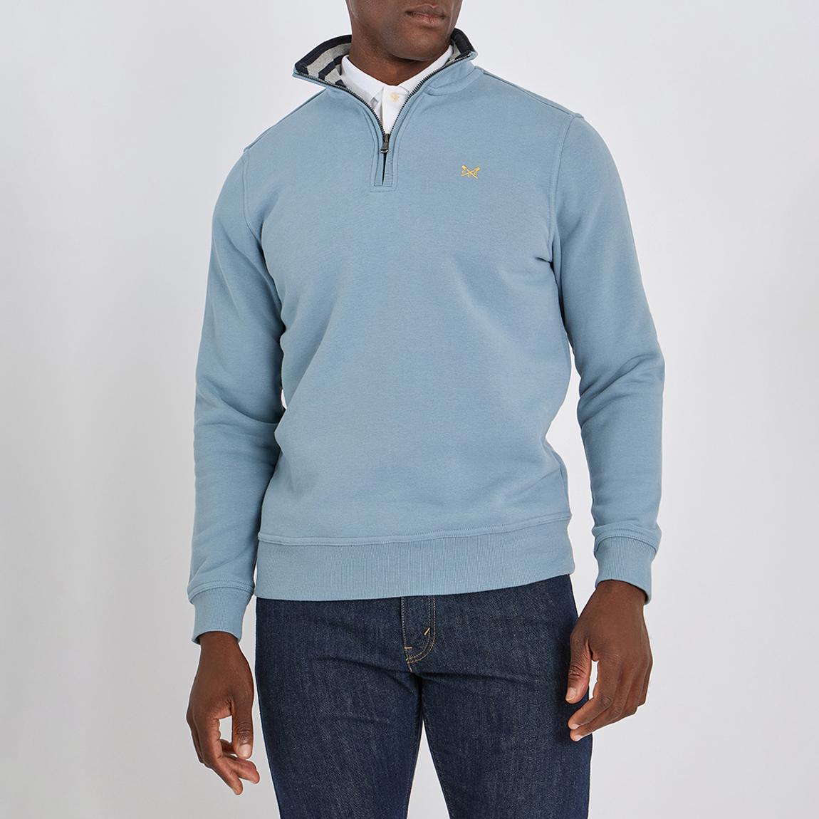Light Blue 1/2 Zip Solid Jumper main product photo