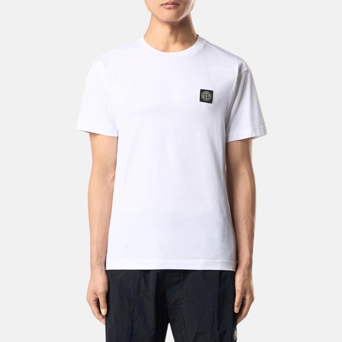 White Cotton Compass T-Shirt main product photo