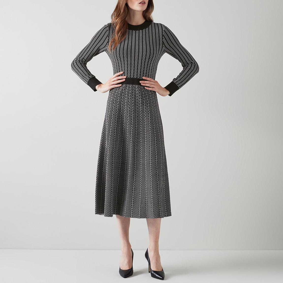 Black Pattern Cathrin Midi Dress
main product photo