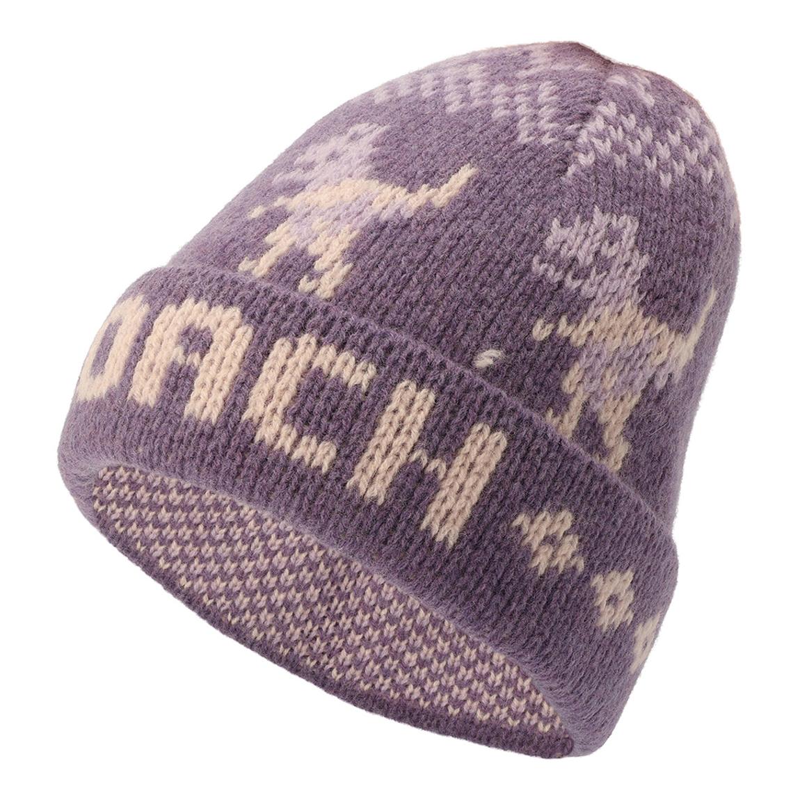Purple Rexy Fair Isle Knit Beanie main product photo