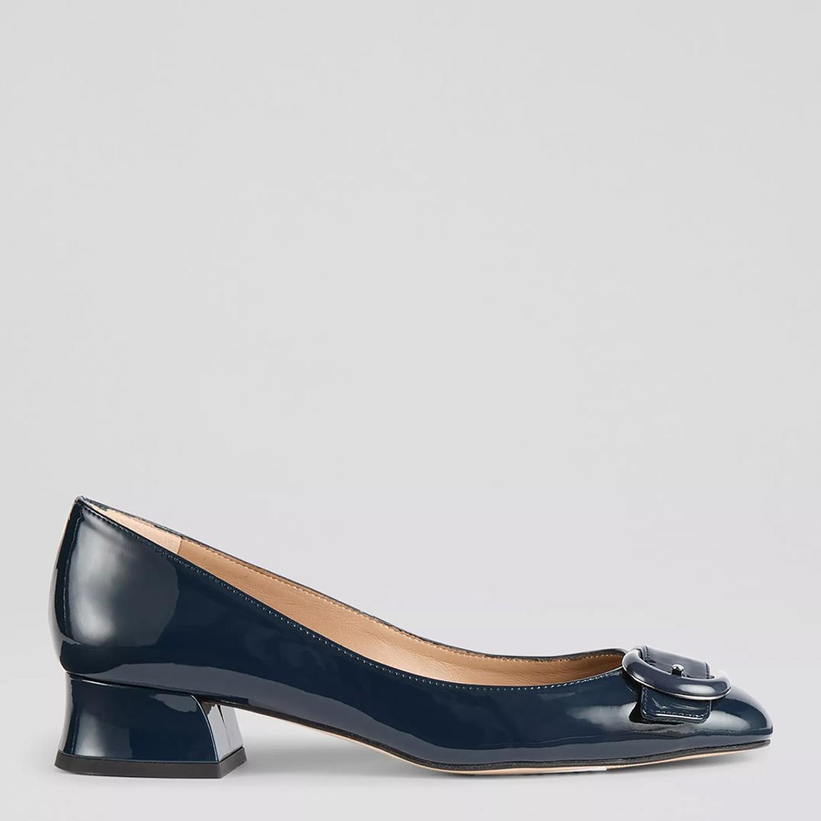 Blue Cici Patent Court Shoes main product photo