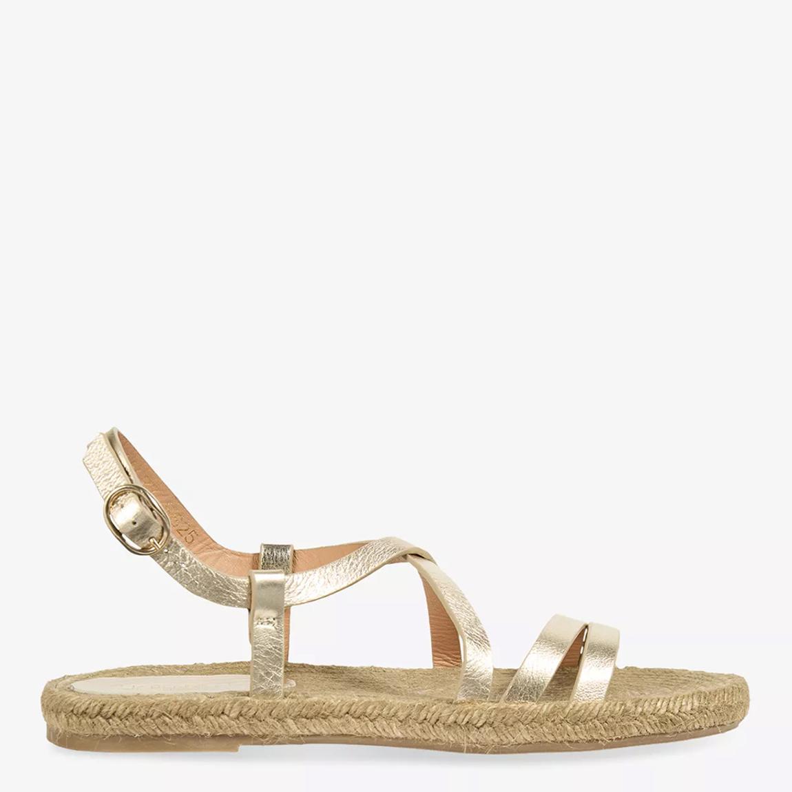 Gold India Leather Espadrille Sandals main product photo