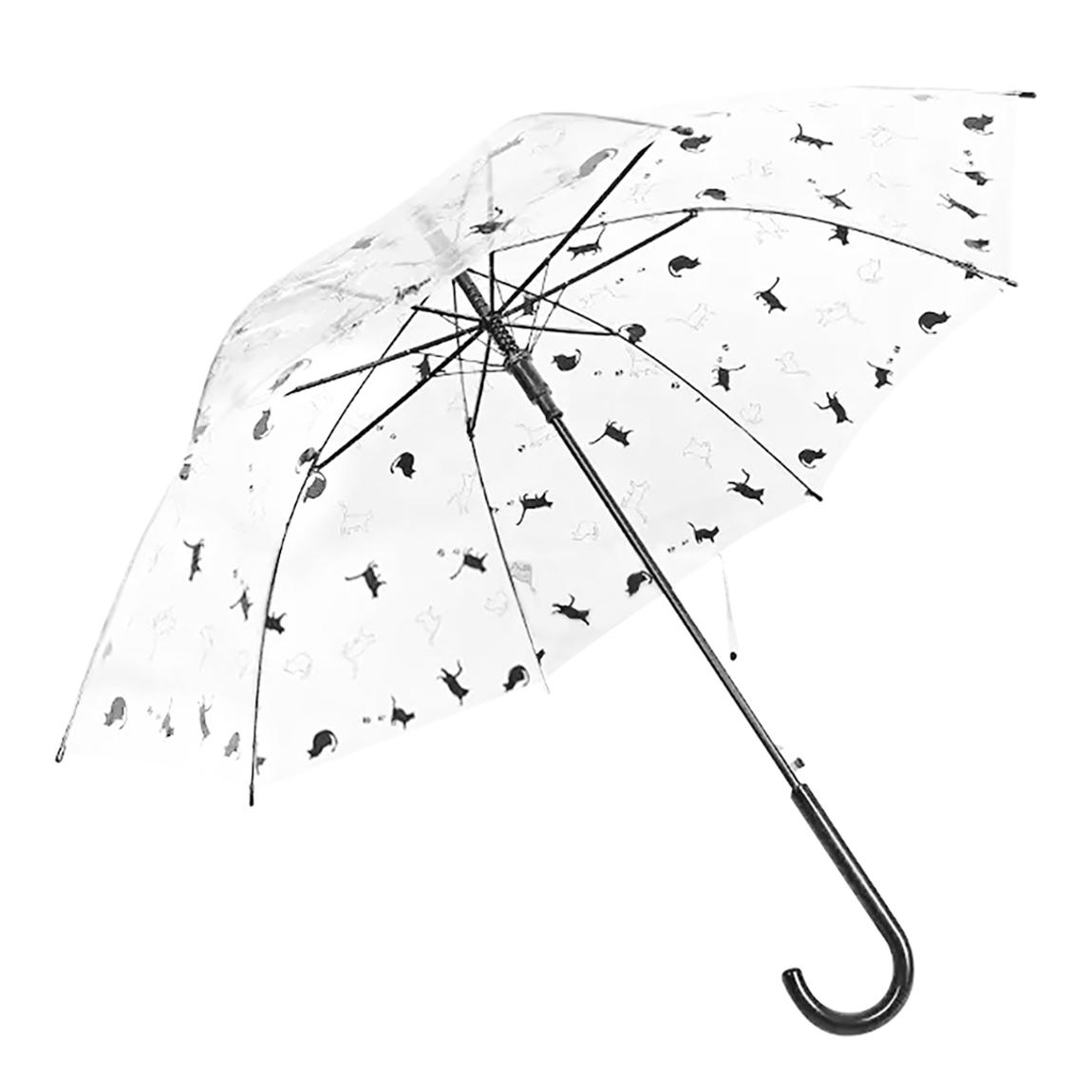 White Mouse And Cat Transparent Umbrella main product photo