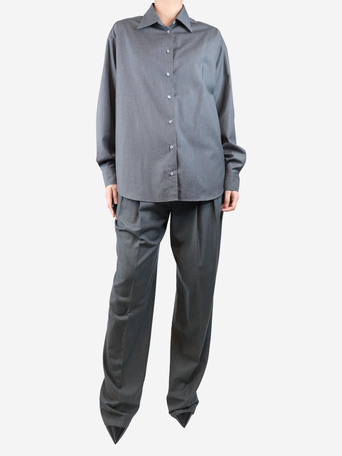 Grey shirt and trouser set main product photo