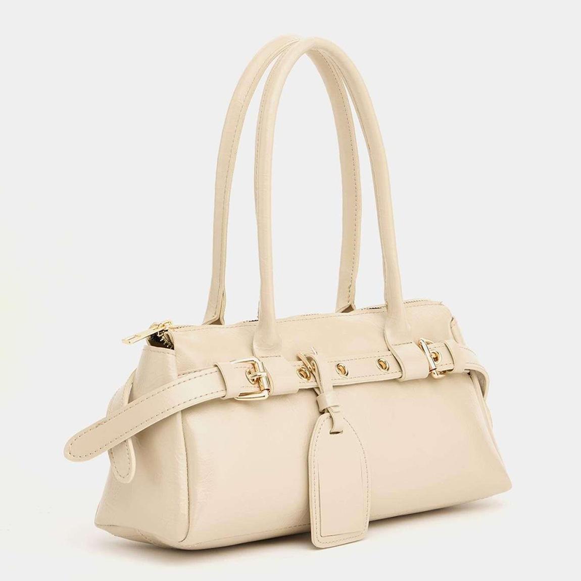 Beige Leather Handbag main product photo