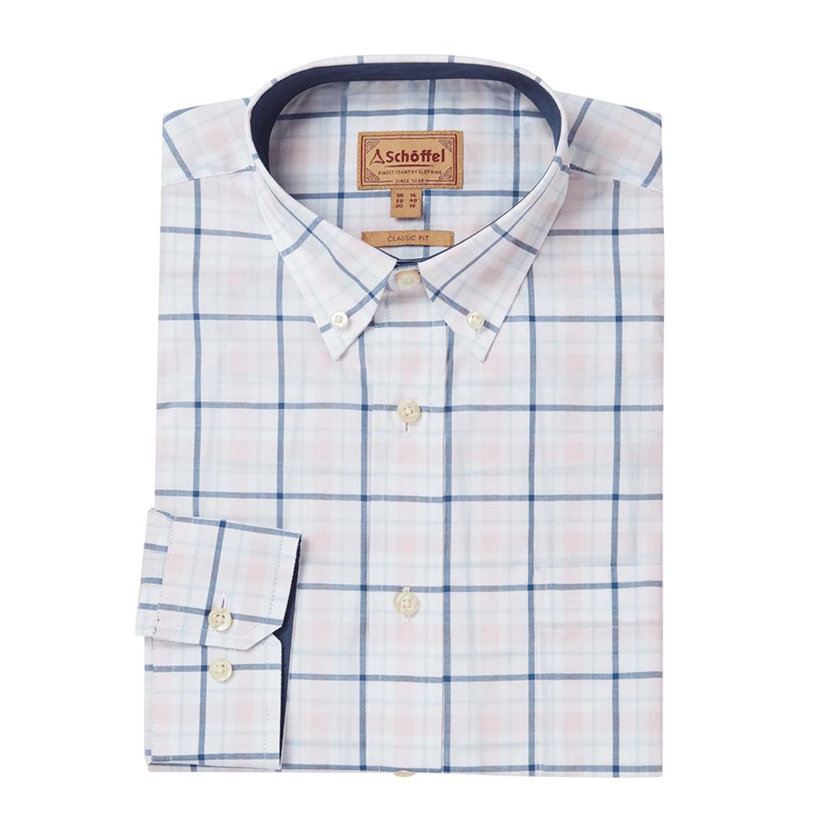 Pink/Navy Polstead Classic Shirt main product photo