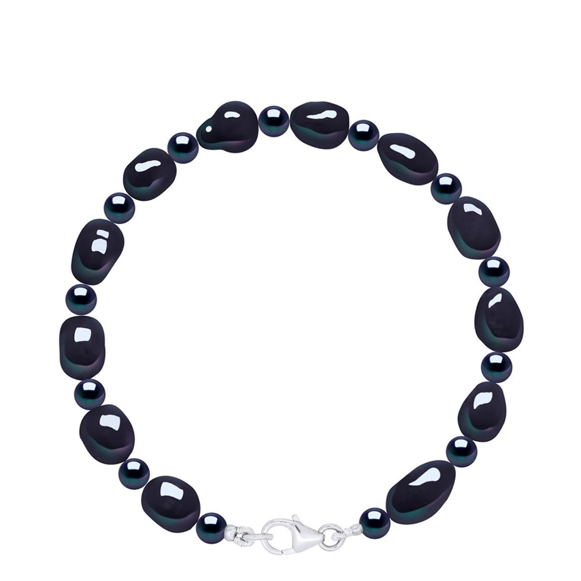 Black Bracelet of Real Cultured Freshwater Pearls main product photo
