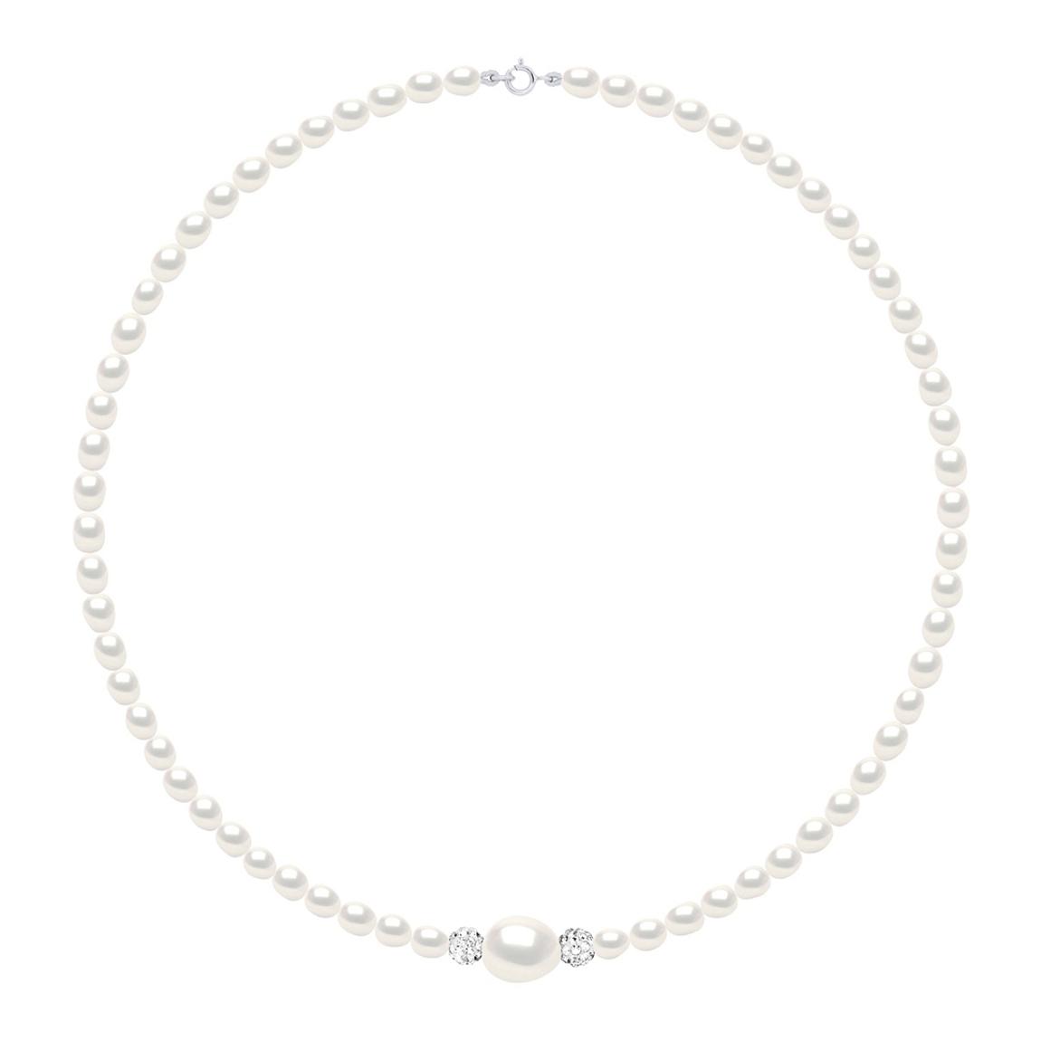 White Necklace Cultured Freshwater Pearl main product photo