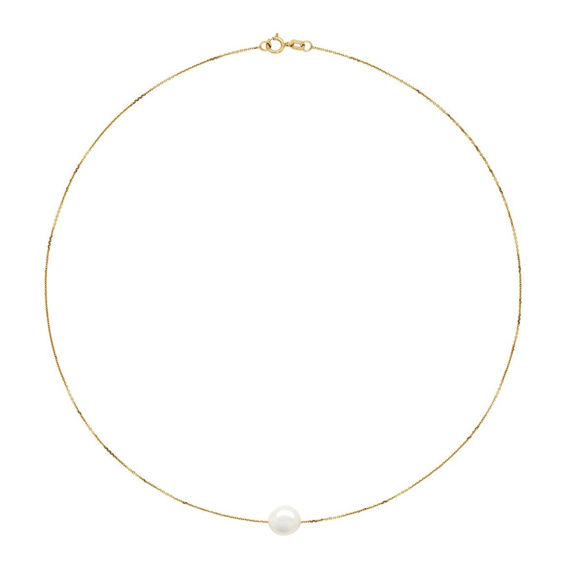 White Necklace Real Cultured Freshwater Pearl main product photo