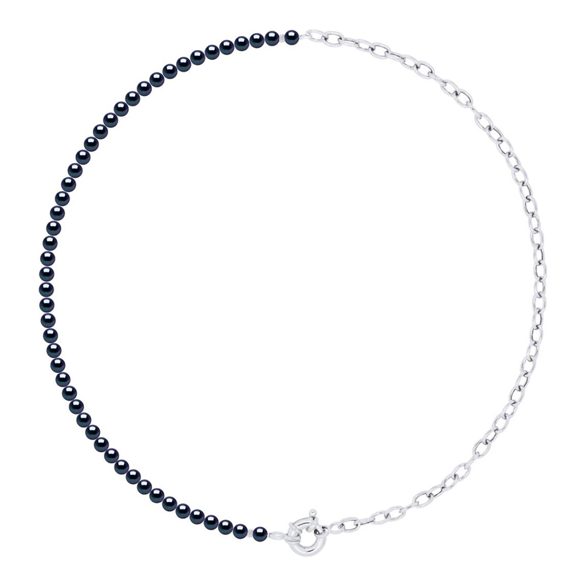 Black Necklace Chain Real Cultured Freshwater Pearl main product photo