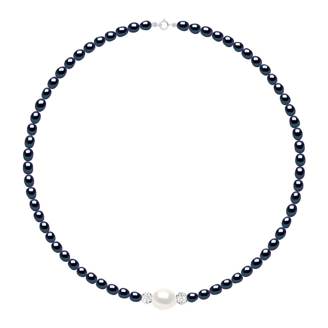 Multi Necklace Cultured Freshwater Pearl Black Tahitian Style main product photo