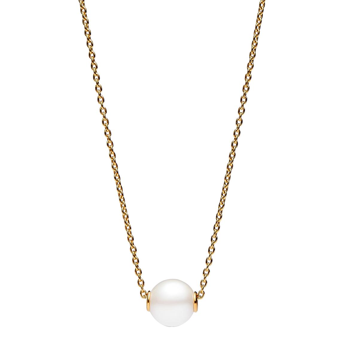 14K Gold Plating Treated Freshwater Cultured Pearl Collier Necklace main product photo