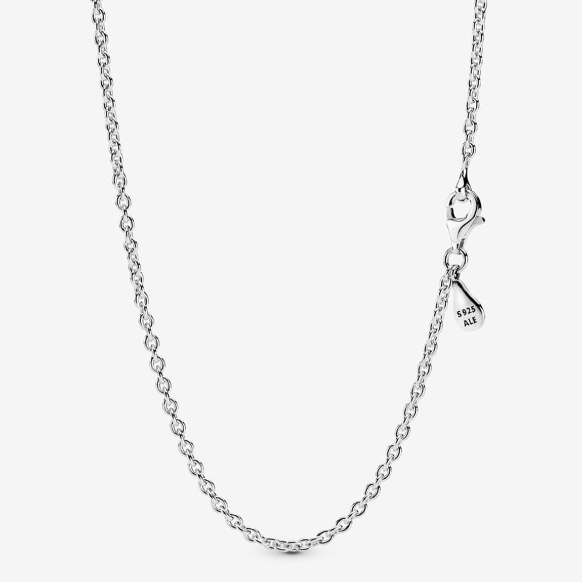 Sterling Silver Cable Chain Necklace 45cm main product photo