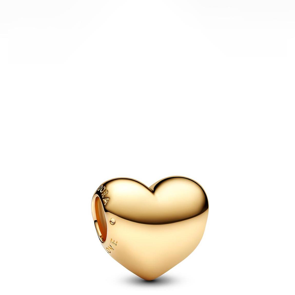 14K Gold Plating Be Love Engravable Heart Charm main product photo