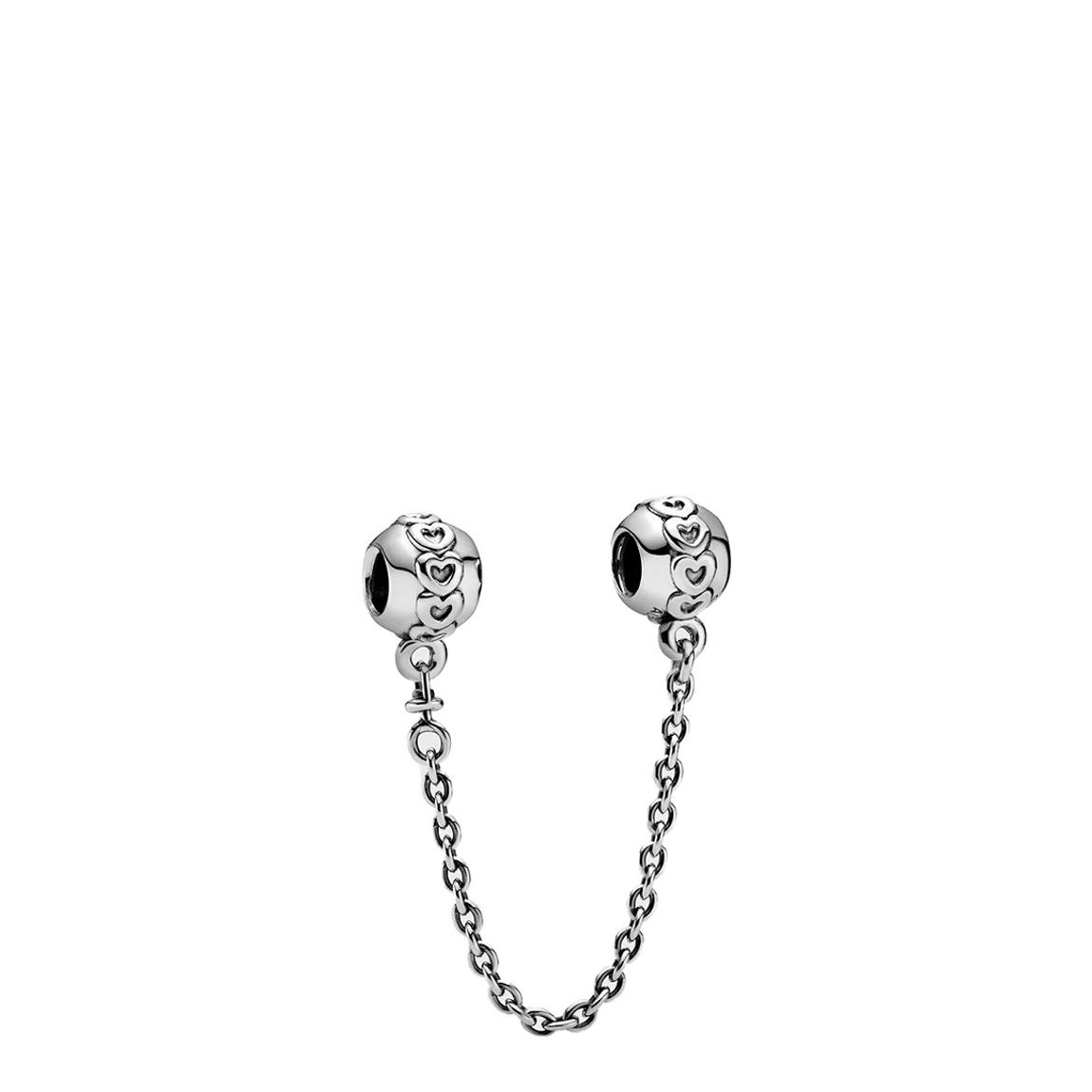 Sterling Silver Hearts Chain Safety Chain main product photo