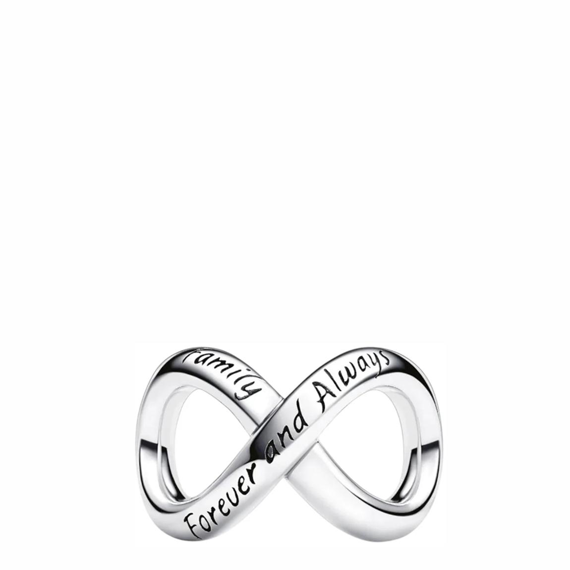 Sterling Silver Forever & Always Infinity Charm main product photo