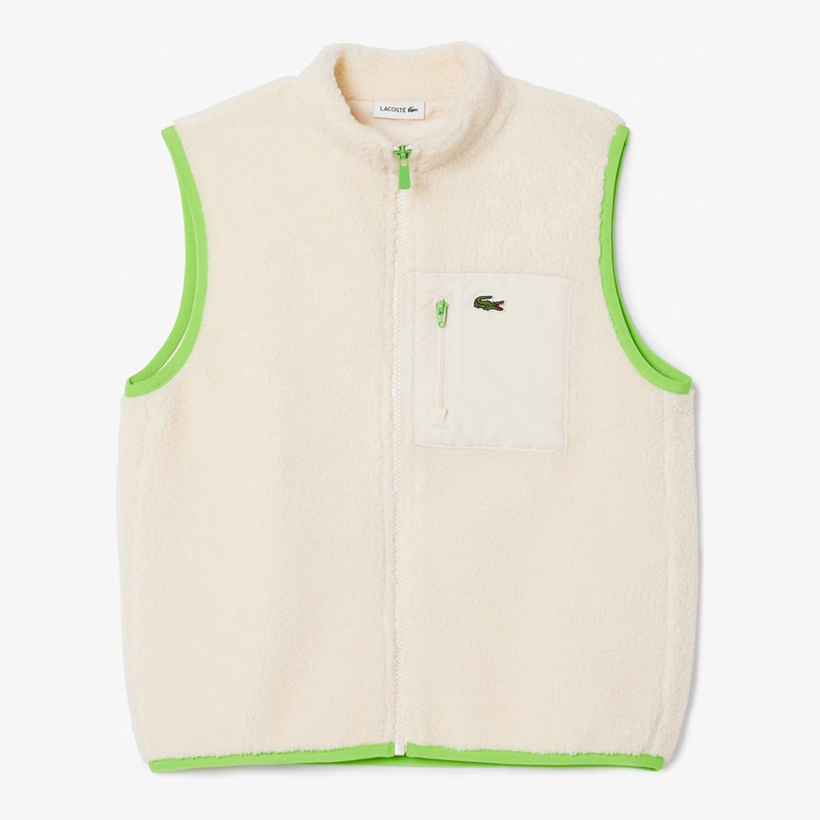 Kid's Cream Zip Through Gilet main product photo