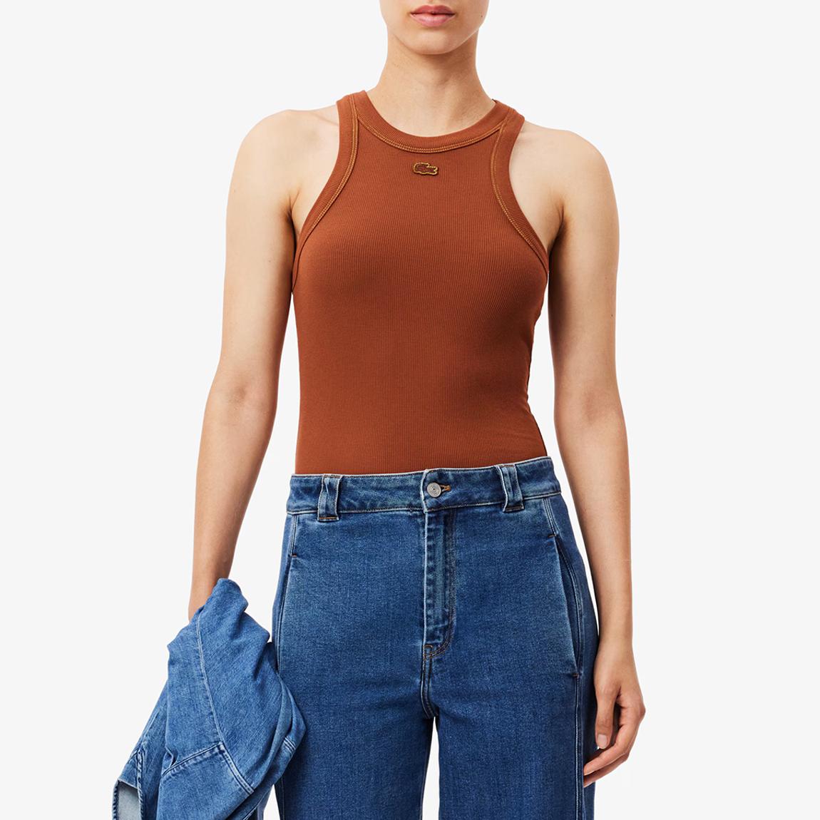 Rust Racer Back Tank Top main product photo