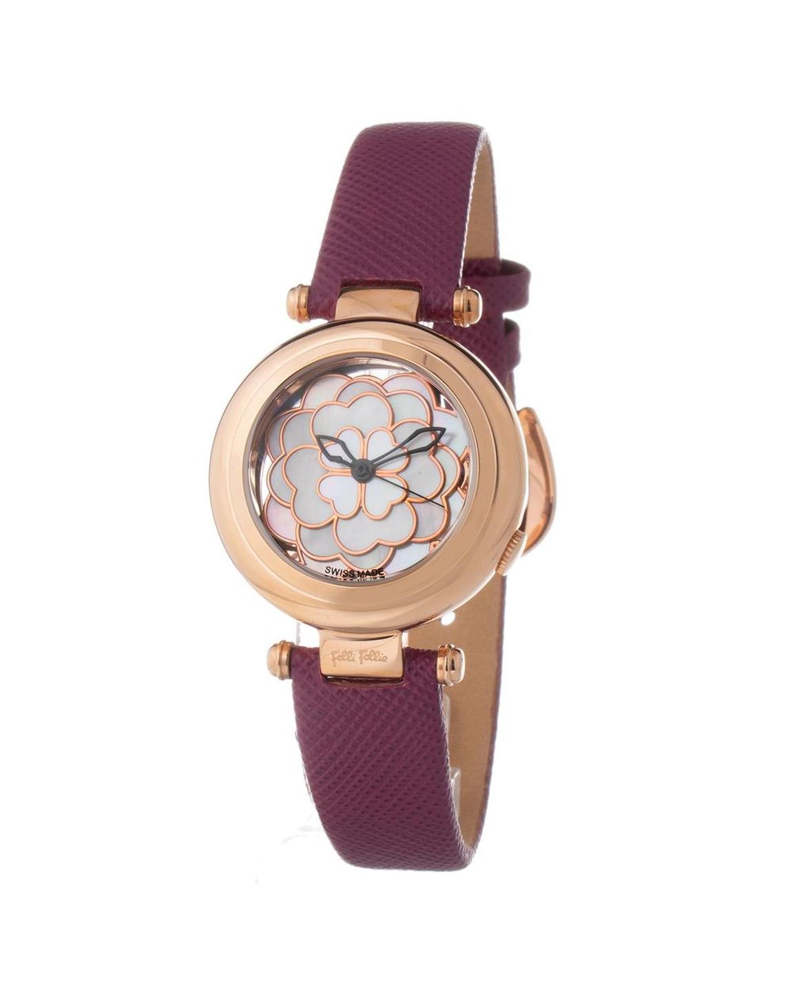 Flower Model Watch Rose Gold Purple Strap Wo Watches main product photo