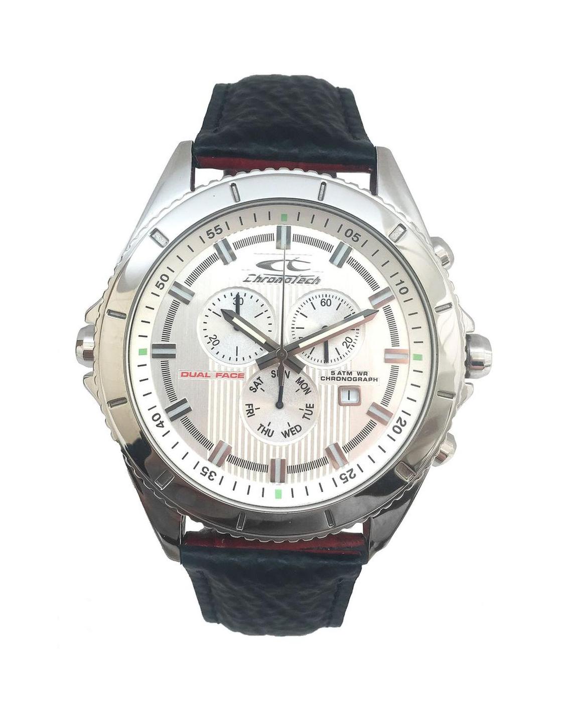 Dual Face Chronograph Watch 7636L02AC - Black Watches main product photo