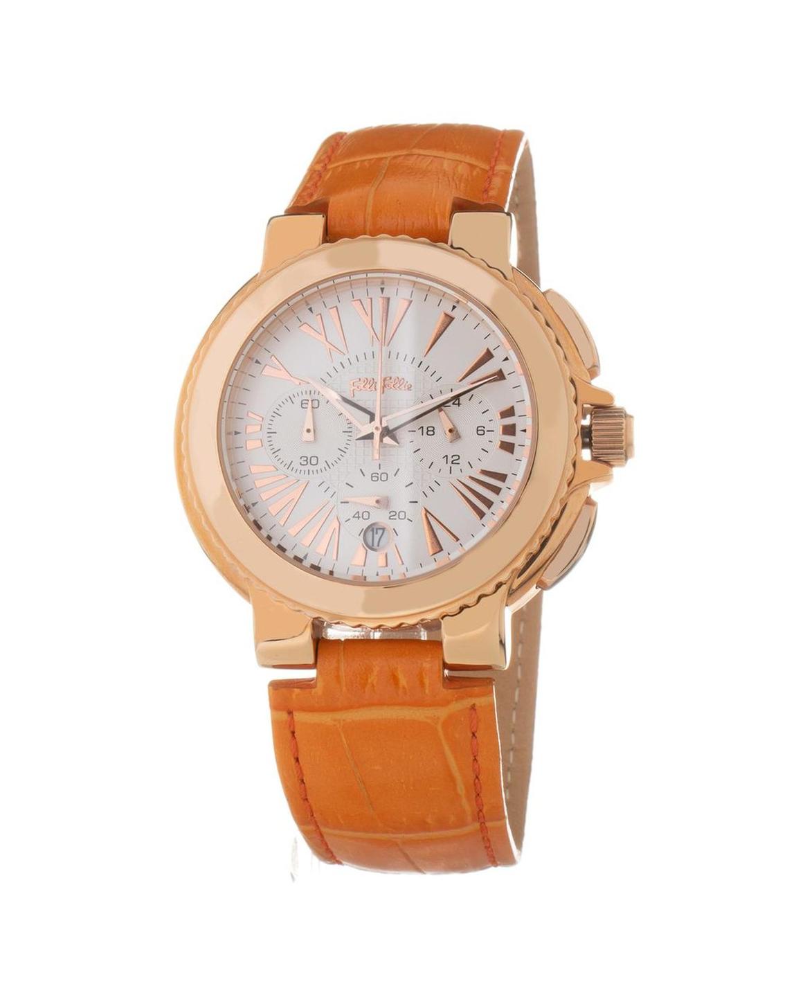 Elegant Chronograph Watch with Textured Strap and Precise Timekeeping main product photo