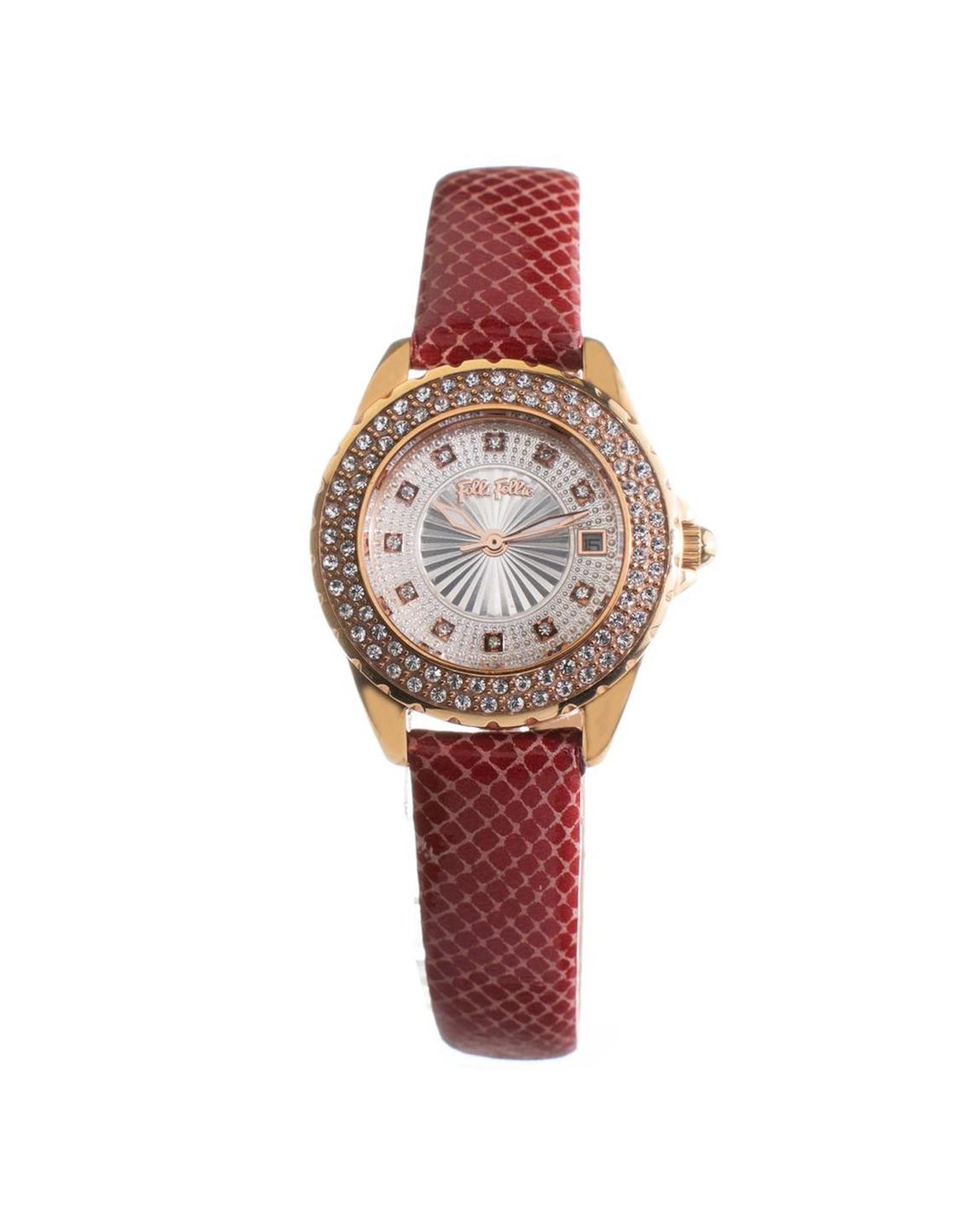 Elegant Timepiece with Sparkling Accents and Comfortable Band Wo - main product photo
