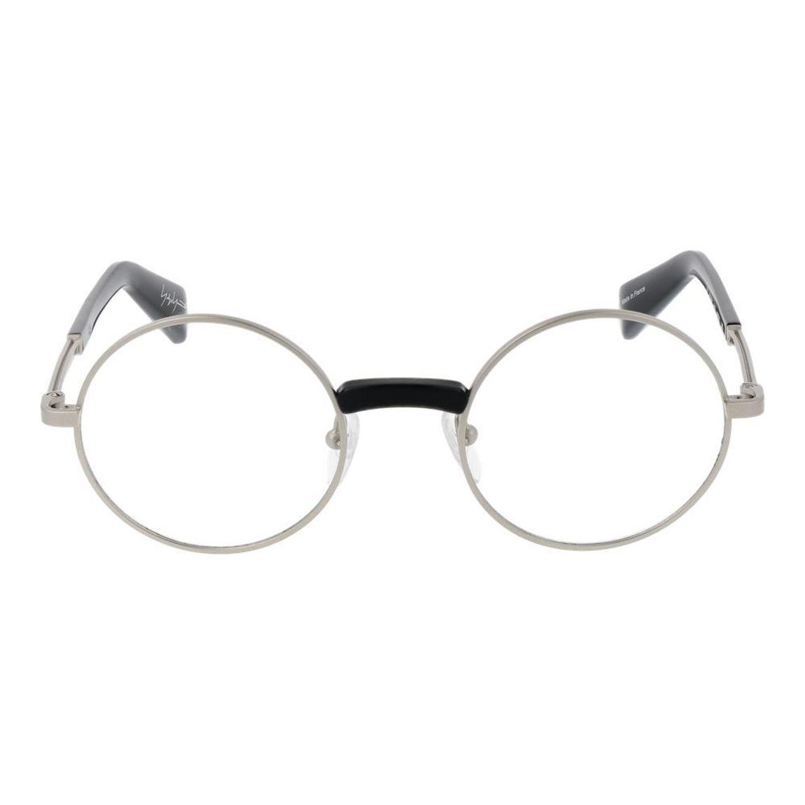 Metal Round Optical Frames with Demo Lenses - Silver Frames For main product photo