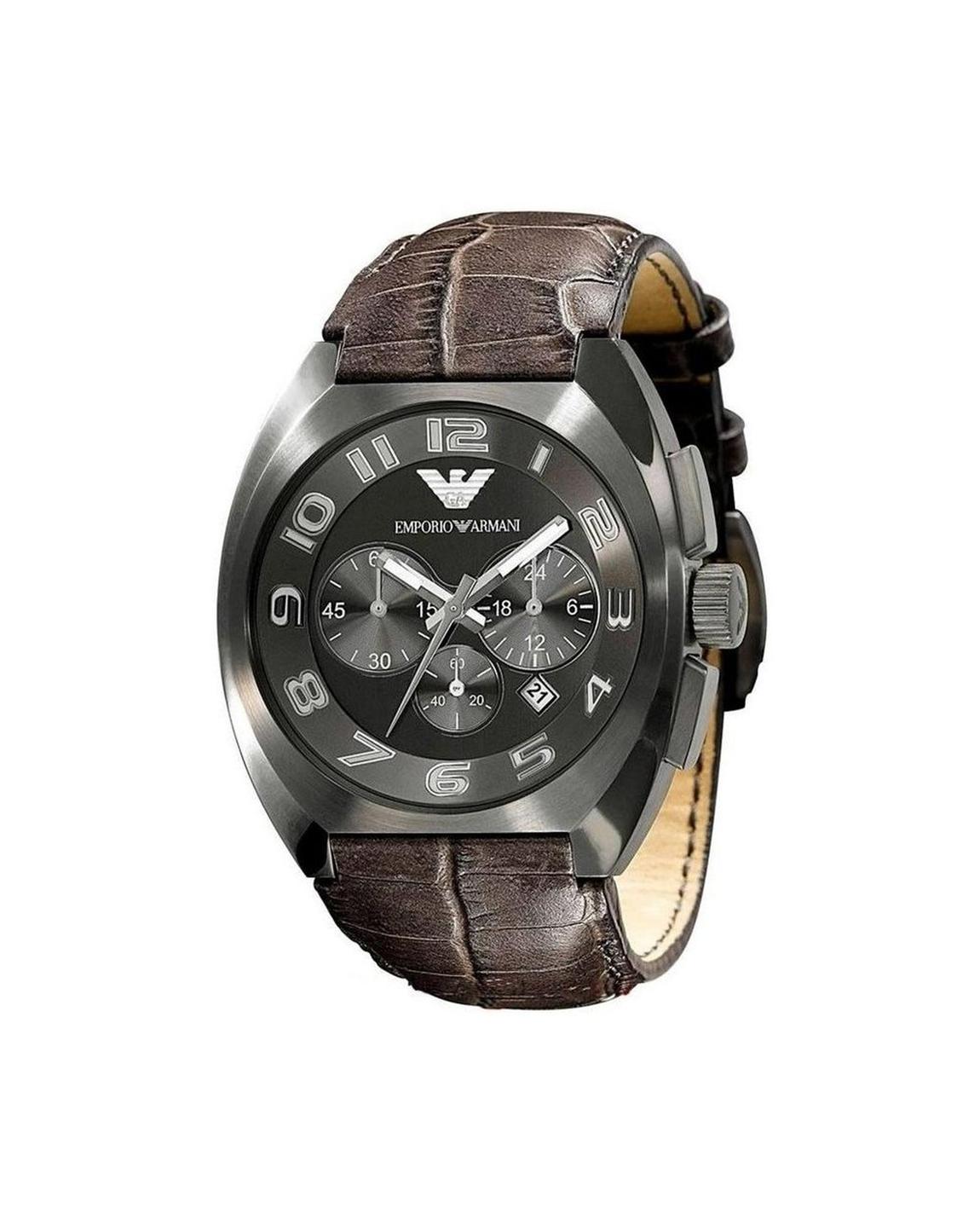 Chronograph Brown Leather Strap Watches main product photo