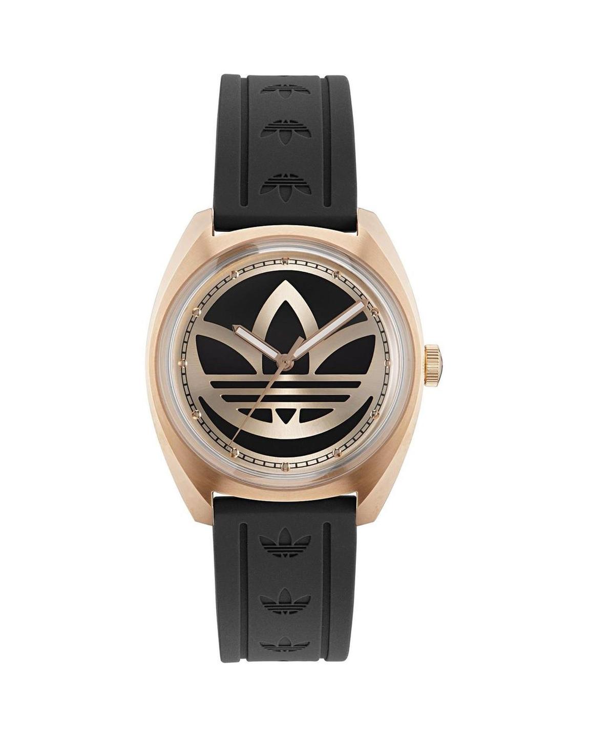 Trefoil Silicone Strap Watch - Black Watches main product photo