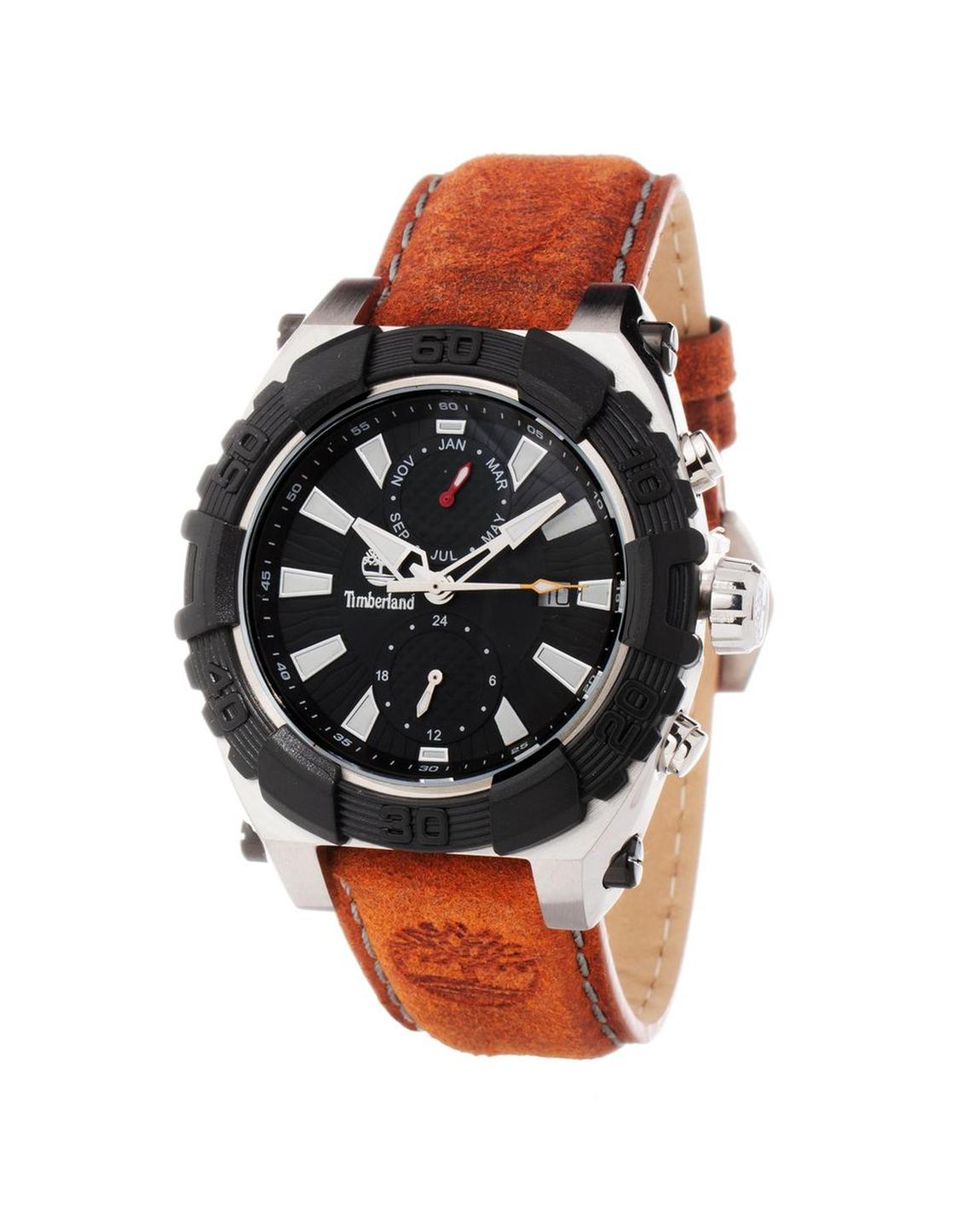 Leather Strap Chronograph Watch - Brown Watches main product photo