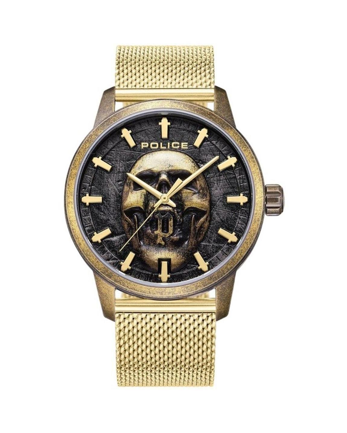 Skull Watch Mesh Bracelet - Gold Watches main product photo