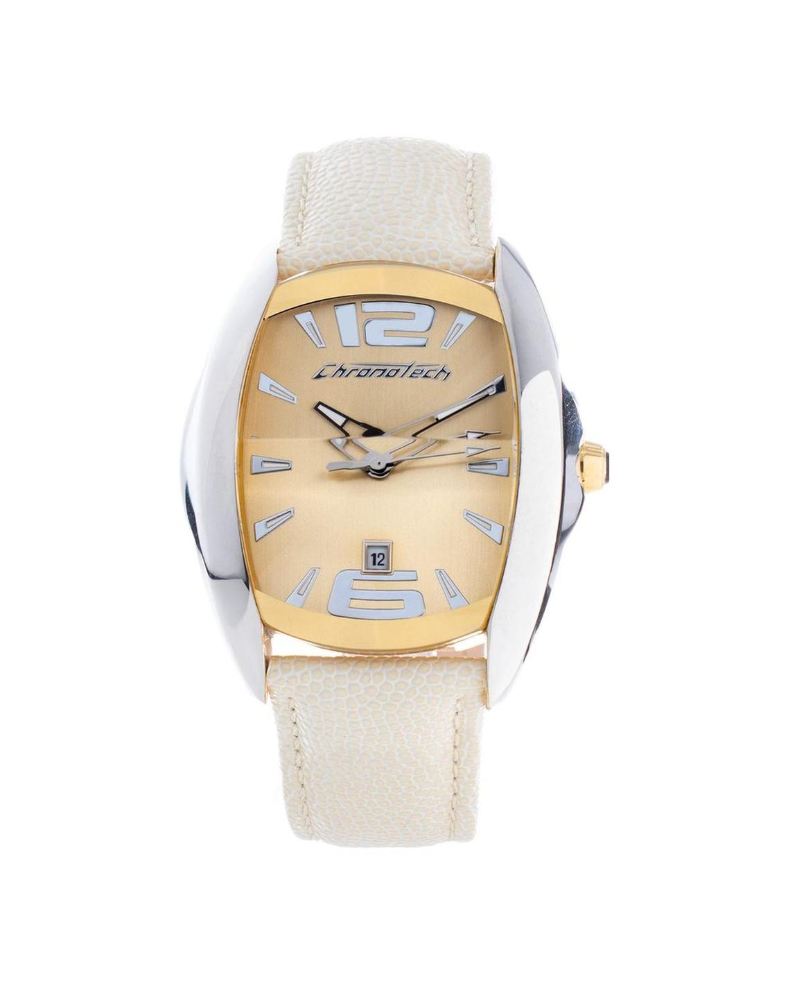 Wo Analog Beige Leather Strap Watch 7814M04AC Unisex Unisex Watches main product photo