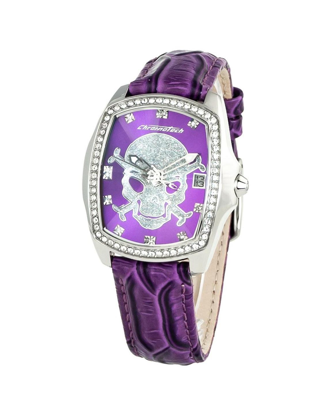 Skull Purple Glitter Watch Wo Watches main product photo