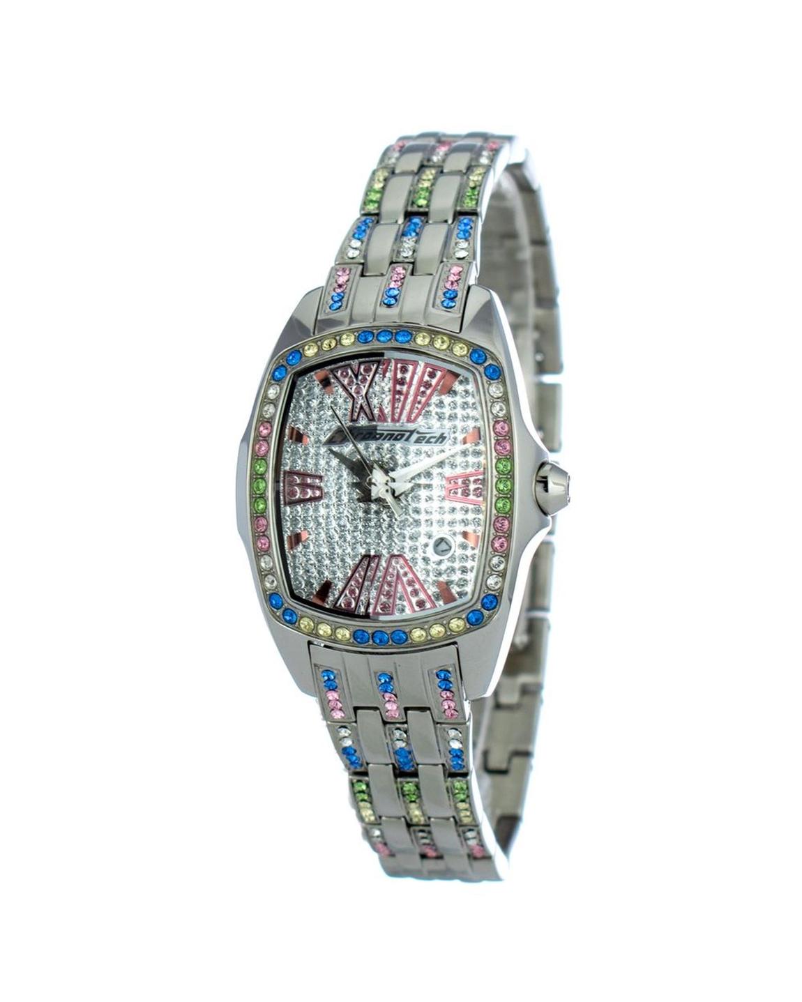 7930LS53MAC Multicolored Crystal Watch Wo - Silver Watches main product photo