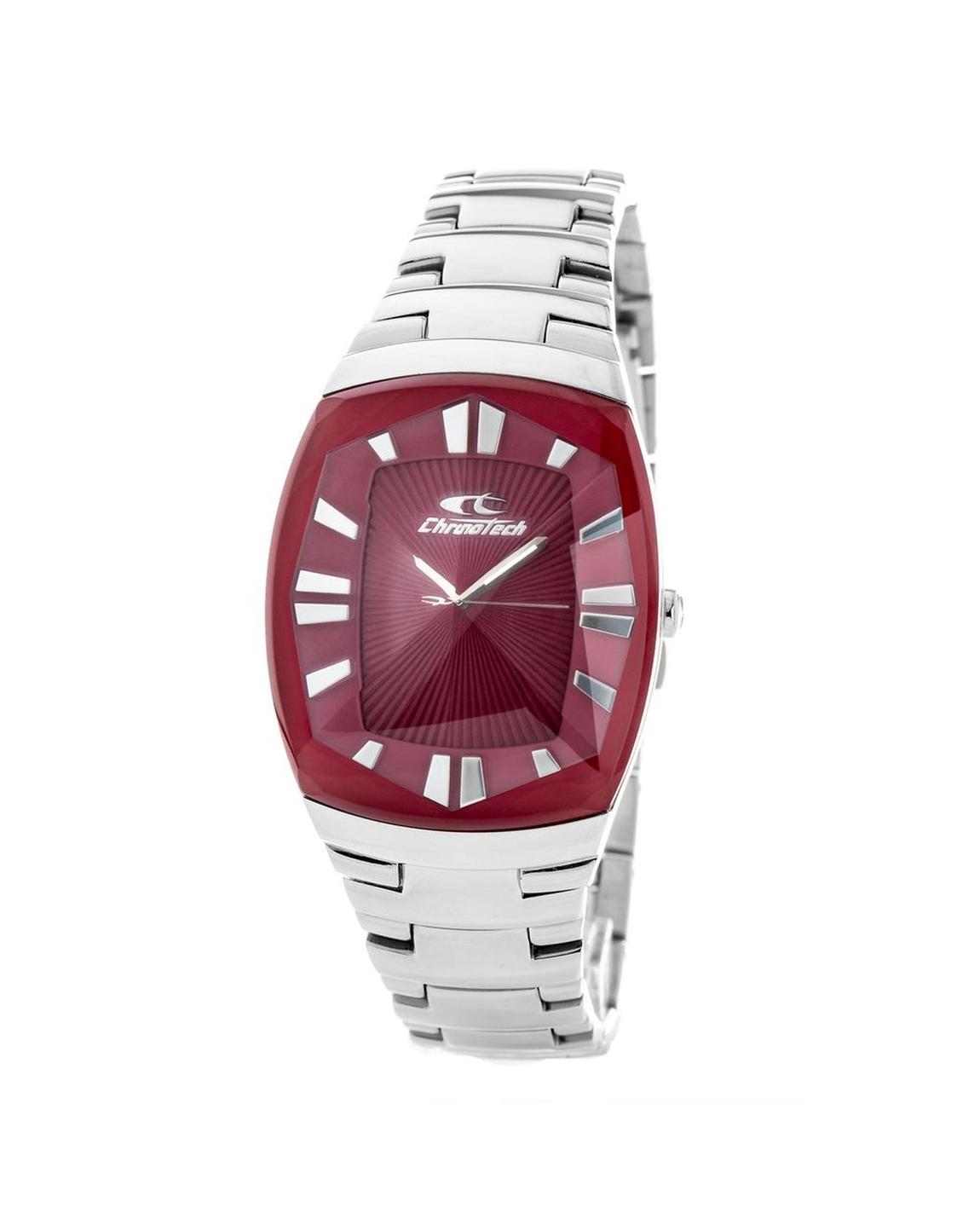 Chronotech Red Dial Watch Wo - Silver Watches main product photo