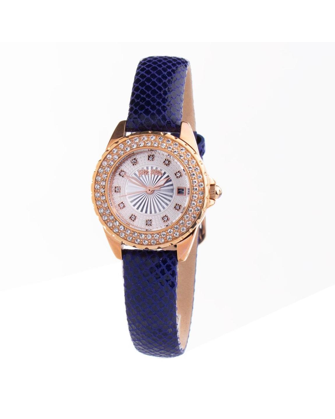 Elegant Wristwatch with Sparkling Accents Durable Strap & Date Display main product photo