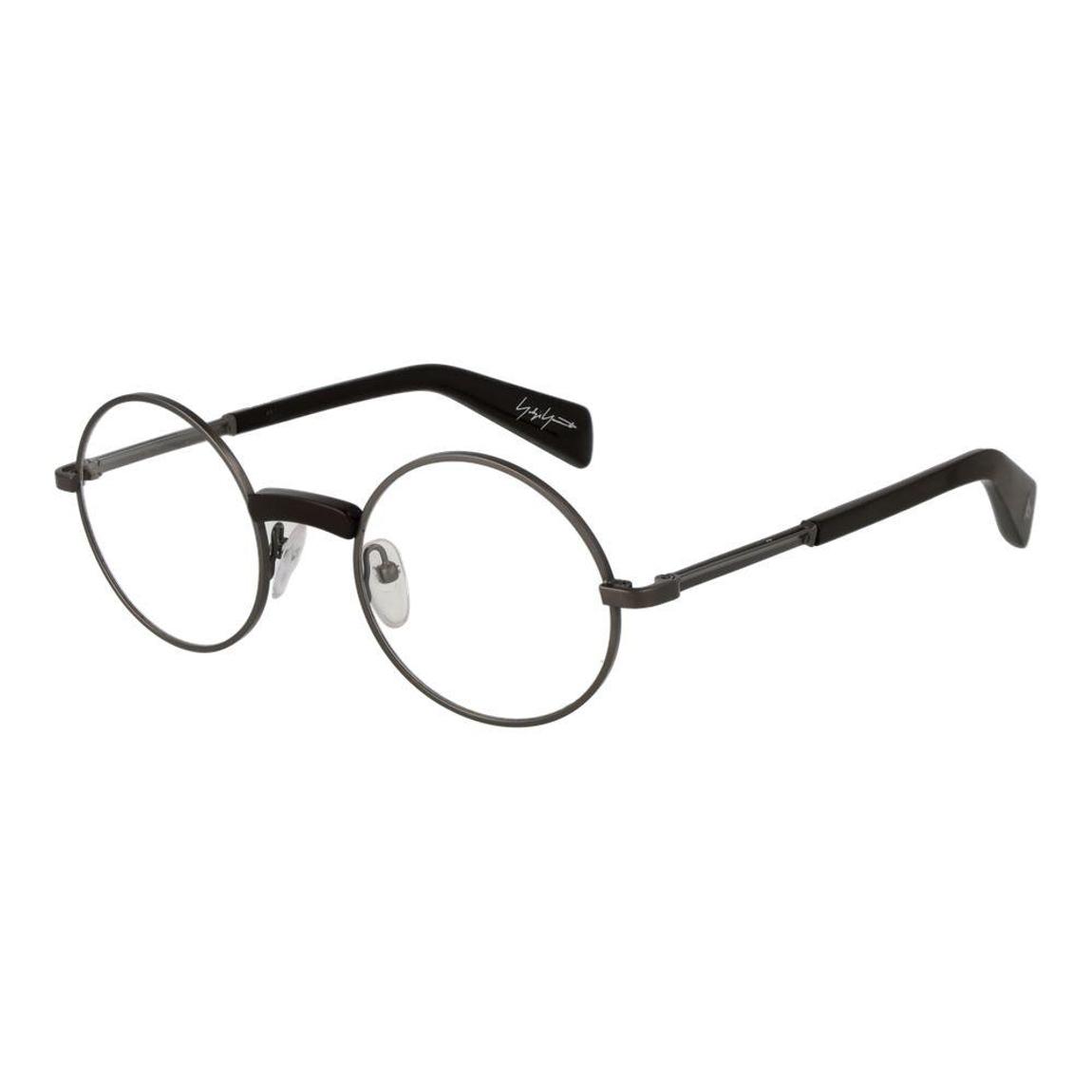 Round Metal Frame Eyeglasses - Gray Frames For main product photo
