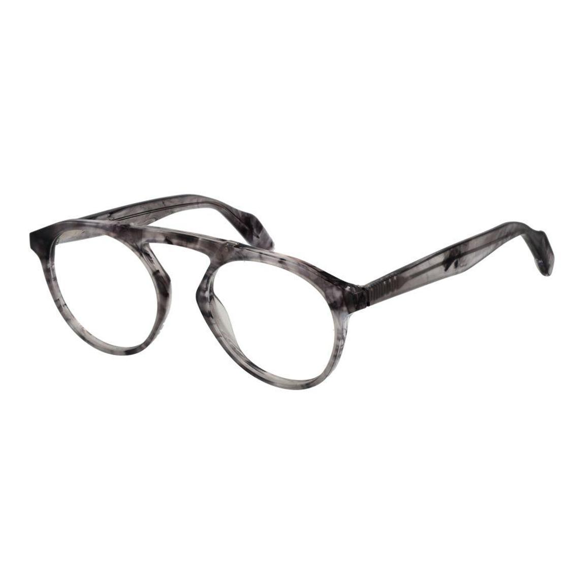 Round Frame Acetate Eyeglasses - Gray Frames For main product photo